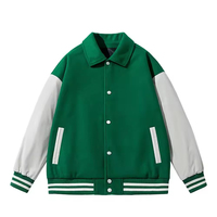 Veste de baseball varsity pour homme à manches longues, 100% laine, imperméable, respirante, avec impression personnalisée et patchs en chenille