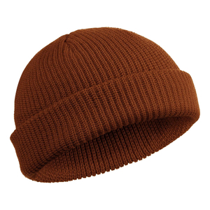 Bonnet tricoté unisexe en acrylique 100% couleur unie, décontracté, pour l'hiver, pour adultes, 56-58CM, vert, vente en gros 2026, ODM OEM - Product Image 5