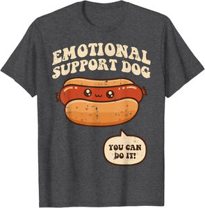 T-shirt à manches courtes décontracté avec image de dessin animé drôle de hot-dog pour hommes et femmes - Product Image 3