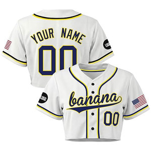 Maillot de baseball personnalisé pour femme – Nom d'équipe, numéro, logo, motif graphique sur mesure – T-shirt respirant à col en V 100 % polyester pour événements - Product Image 1