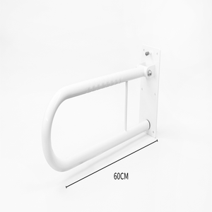 Barre d'appui pliante blanche en forme de U pour toilettes, barre de sécurité relevable pour salle de bain, idéale pour la rééducation post-chirurgicale - Product Image 3