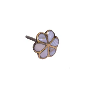 Brass Mother of Pearl Knobs Cabinet Drawer Knobs Unique Door Knobs Furniture Hardware Pulls Manufacturer from india