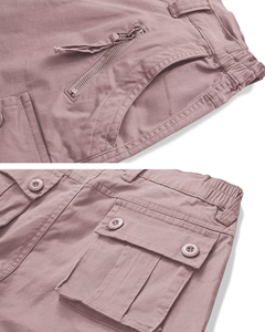 Pantalones Cortos de Trabajo de Algodón Transpirable de la Mejor Calidad para Mujer, con Cintura Regular, Bolsillos Tipo Cargo, Pantalones Cortos de Trabajo, Pantalones Cortos Largos - Product Image 5