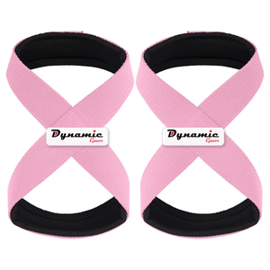 Correas de Neopreno y Algodón con Forma de Figura 8, Ajustables, Ecológicas y Ligeras, Soporte para Muñeca para Levantamiento de Pesas - Product Image 3
