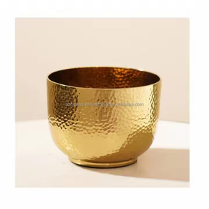 Hot Selling Modern Handmade Aluminium <b>Vase</b> Table Top Decorative <b>Square</b> Hammered Polish for Wedding Occasions by Azora industries - Product Image 3