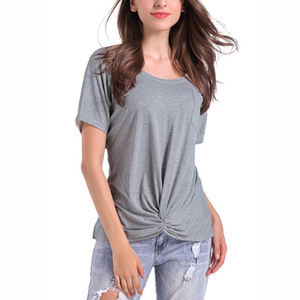 Vestido Camiseta de Algodón Suave de Alta Calidad al por Mayor para Mujer, Vestido Camiseta con Estampado Serigrafiado, Camisetas Largas Lisas para Mujer - Product Image 5