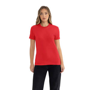 T-shirts basiques unisexe Next Level Premium CVC à col ras du cou, coupe ample, couleur rouge classique, vente en gros - Product Image 1