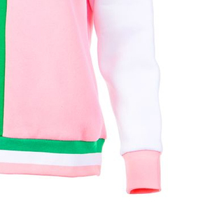 Sweat-shirts décontractés unis et respirants avec patchs brodés personnalisés à motif noir uni pour les sororités et les fraternités - Product Image 4