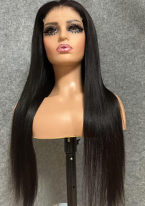 Perruque en cheveux humains de haute qualité, ondulée, bouclée, avec dentelle frontale HD invisible, pré-épilée, ligne de cheveux naturelle, cheveux vierges - Product Image 2