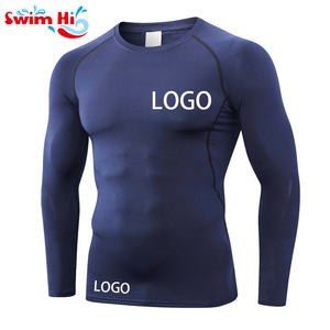 Oem Odm Rash Guard <b>Men</b> Sublimation Printed Spandex Bjj Rash Guard Gym Surfing Diving Rashguard <b>Compression</b> <b>Shirts</b> Mma Rash Vest - Product Image 1