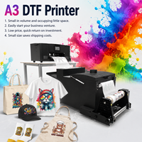 Imprimante DTF XM-301 A3 avec machine à secouer la poudre, haute vitesse, pour l'impression par transfert thermique sur t-shirts, sweats à capuche, sacs, chaussettes