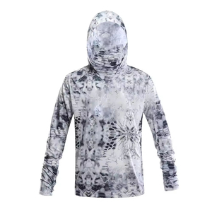 Sudadera con Capucha para Hombre, Diseño Nuevo, para Pesca, con Bolsillos Laterales con Cremallera, Diseño OEM, Ligera, de Manga Larga, Secado Rápido - Product Image 4