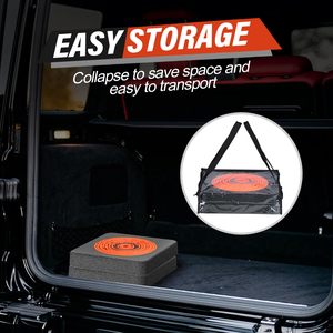 CITICITY 28 Inch Traffic Safety Cones with Black Weighted Base, Construction Orange Pop-up Cones for Road Safety - Product Image 3