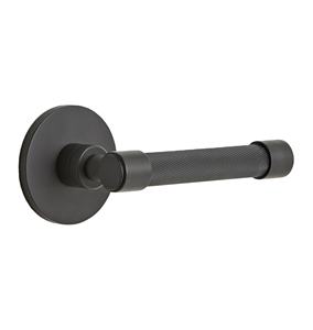 Poignée de porte élégante en acier inoxydable noir à double levier pour meubles et maison, personnalisable avec serrure de passage ou de confidentialité - Product Image 1