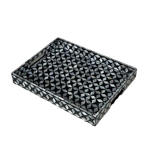Plateau de service de luxe en nacre, fait main, incrusté de coquillages, plateau décoratif pour la maison, l'hôtel, le restaurant, pour le service et les cadeaux - Product Image 5