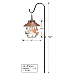 Luz Solar con Forma de Colibrí y Mariposa con Gancho para Jardín, Clasificación IP65, Funciona con Batería, LED - Product Image 5