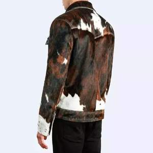 Modern Leather <b>Jacket</b> Men Cowhide Leather <b>Jacket</b> Genuine Cow Skin Stylish Casual Winter Fashion Wear - Product Image 5