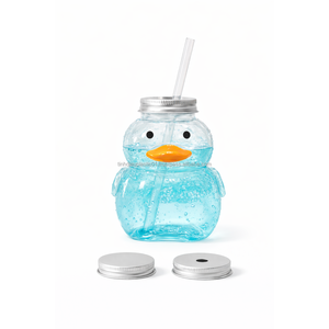 Botella de PET Premium de 500 ml con Tapa de Aluminio, Diseño de Pato Adorable, Venta al por Mayor, Fábrica en Vietnam, para Smoothies y Té, Compatible con OEM/ODM - Product Image 1