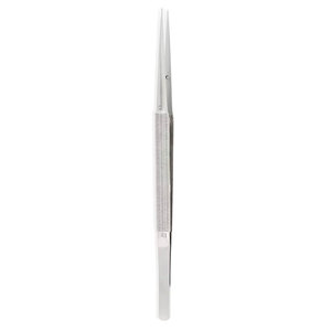 Micro-pince droite avec revêtement TC, pointes de 0,5 mm, manche rond, 7,25 pouces (18,5 cm), instruments chirurgicaux ophtalmologiques en acier inoxydable - Product Image 4