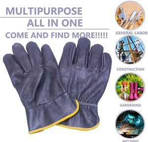 Gants de sécurité en cuir, gantlet, manicle de travail robuste, tenue de travail de Construction, - Product Image 6