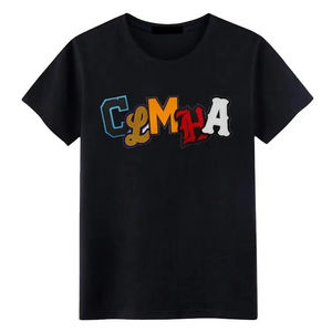 T-shirts en chenille brodés, légers, style streetwear, nouvelle mode, design pakistanais, best-sellers pour hommes. - Product Image 4