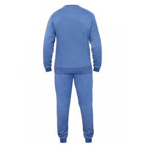 Wholesale Men Fall Winter Sweatshirt and Sweatpants Set Plus Size Custom Logo Cotton Unisex <b>Crewneck</b> Jogger 2 Piece Tracksuit - Product Image 6