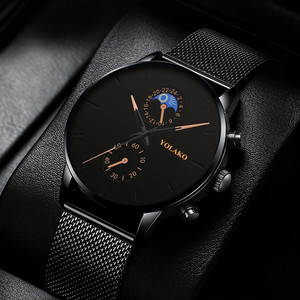 นาฬิกาข้อมือผู้ชายแฟชั่น 7065 สายสตีลถักบางเฉียบ นาฬิกาสปอร์ตชาย 2021 Montres Hommes - Product Image 4