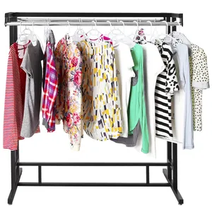 Handmade Heavy Duty Steel Clothes <b>Rack</b> with Premium Powder Coated Finish and Custom LogoSingle Tier Iron <b>Storage</b> Basket <b>Wall</b> - Product Image 6