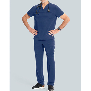 Ensemble de blouses médicales de créateur, série Confort Premium, pour hommes, en coton et polyester tricoté, uniformes d'hôpital, faible MOQ - Product Image 6
