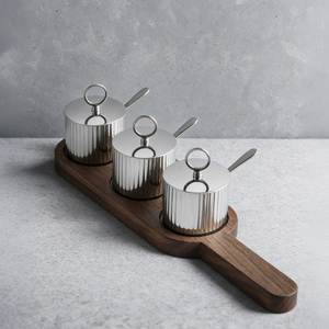 ชุดเครื่องปรุงเซรามิกขอบทองลายหูกระต่ายสำหรับใช้บนโต๊ะอาหาร - Product Image 3