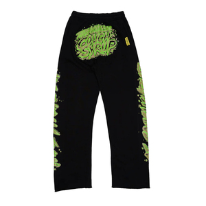 100% Soft Cotton <b>Elastic</b> <b>Waist</b> Casual Canvas Awful Lot Of Cough Syrup <b>Trouser</b> For Men Fleece Custom Wholesale 2026 High Quality - Product Image 5