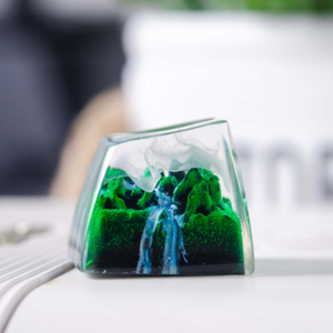 Keycaps Mystiques Anime, Keycaps Artisanaux Personnalisés, Keycaps Anime Mignons, Keycaps Verts, Ensemble de Keycaps, Keycaps en Résine - Product Image 4