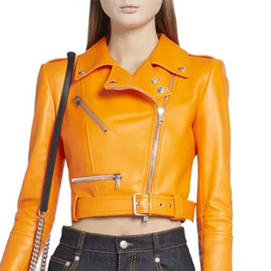 Vestes en cuir pour femmes à prix de gros, qualité supérieure, fabriquées avec les meilleurs matériaux, vestes en cuir pour femmes tendance - Product Image 6