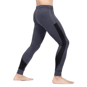 Collants de compression pour hommes Lynx Custom, haute élasticité, respirants, séchage rapide, antibactériens, en spandex/polyester, longueur intégrale - Product Image 2