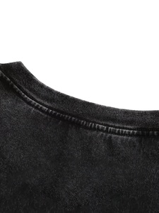 Fashionable Washed Appearance Tee for Men and <b>Boys</b> Relaxed Street Style Casual Daily Wear Clothing - Product Image 4