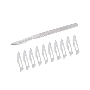 ชีวชักติ เอ็นเตอร์ไพรส์ อุปกรณ์การแพทย์แบบใช้แล้วทิ้ง ปรับแต่งได้ ราคาถูก ใบมีดผ่าตัดเหล็กกล้าคาร์บอน 10R แบบใช้มือ ขายส่งอุปกรณ์ผ่าตัด - Product Image 1