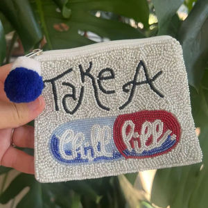 Portefeuille brodé de perles, pochette à monnaie en grenadine douce, vous pouvez choisir entre différents modèles - Product Image 1