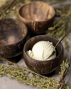 Ensemble de bols en noix de coco polis et cuillères en bois – Bols naturels pour yaourt et smoothies – Cadeaux végétaliens écologiques et sains – FAIZA CRAFT Moderne - Product Image 5