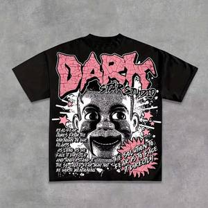 T-shirt unisexe en coton écologique à séchage rapide pour homme et femme, style streetwear Y2K, col décontracté, tee-shirt d'été - Product Image 1