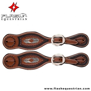 Correa de extensión hecha a medida, hebilla de aleación, accesorios para exteriores, 1 par, estribos de estribo para entrenamiento de cuero de imitación - Product Image 6