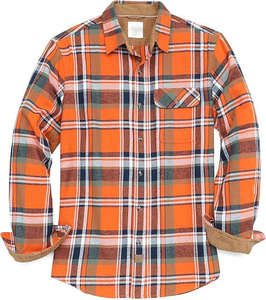 Camisa Casual de Franela para Hombre de Alta Calidad, Primavera, Sólida, Elástica, Manga Larga, Transpirable, Cierre de un Solo Botón - Product Image 1