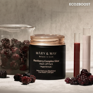 [เมรี่แอนด์เมย์] วิตามินซี แบล็คเบอร์รี่ คอมเพล็กซ์ โกลว์ วอชออฟ แพ็ค 125 กรัม - กระชับผิวและต่อต้านริ้วรอย เครื่องสำอางเกาหลี ขายส่ง - Product Image 2