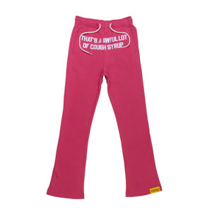 Pantalon décontracté pour homme de haute qualité, coupe droite classique ample, style hip-hop, effet délavé vintage, motif 'Awful Lots of Cough Syrup' - Product Image 2