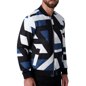 แจ็คเก็ตบอมเบอร์พิมพ์ลายซับลิเมชั่น ดีไซน์ล่าสุด ทันสมัย รุ่นใหม่ล่าสุด ราคาขายส่ง คุณภาพดี แจ็คเก็ตแฟชั่นผู้ชาย - Product Image 2