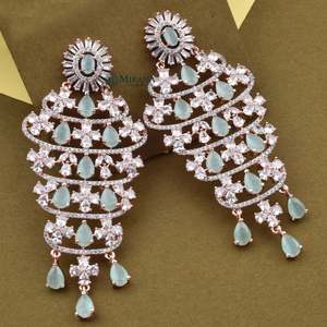 Fashion Chandelier Earrings-Super Sparkly Long Drop Earrings - Product Image 1