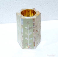 Encens religieux artisanal personnalisé en nacre hexagonale Bakhoor, best-seller, Oud de Dubaï, 7,5x7x12,5cm, BMS ENTERPRISES, Ramadan