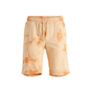 Shorts Bermuda Homme en Polyester à Séchage Rapide avec Logo Frontal Uni, Taille Mi-Haute, Fermeture à Cordon, Style Décontracté, Tissu Polaire - Product Image 1