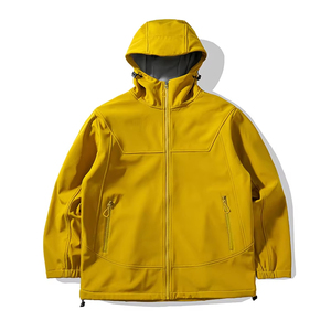 Veste softshell coupe-vent à manches longues noire pour homme, vêtements d'extérieur pour l'hiver - Product Image 2