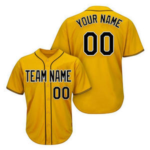 Camiseta de Béisbol Personalizada con Nombre de Jugador y Nombre de Equipo, Nuevo Estilo, Transpirable, Talla Grande, Unisex, Manga Corta, Cuello en V - Product Image 3