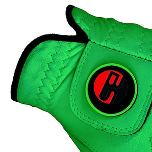 Golf <b>Glove</b> Green Genuine Leather Right Hand Non-Slip Hook And Loop Closure Unisex <b>Sports</b> <b>Glove</b> - Product Image 6